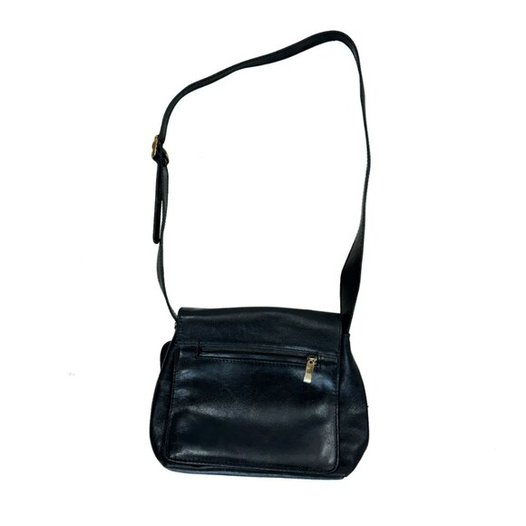 Vintage TOLEDANO black leather shoulder bag - Picture 3 of 9